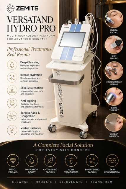 Zemits Verstand Hydro Pro facial machine and treatment options